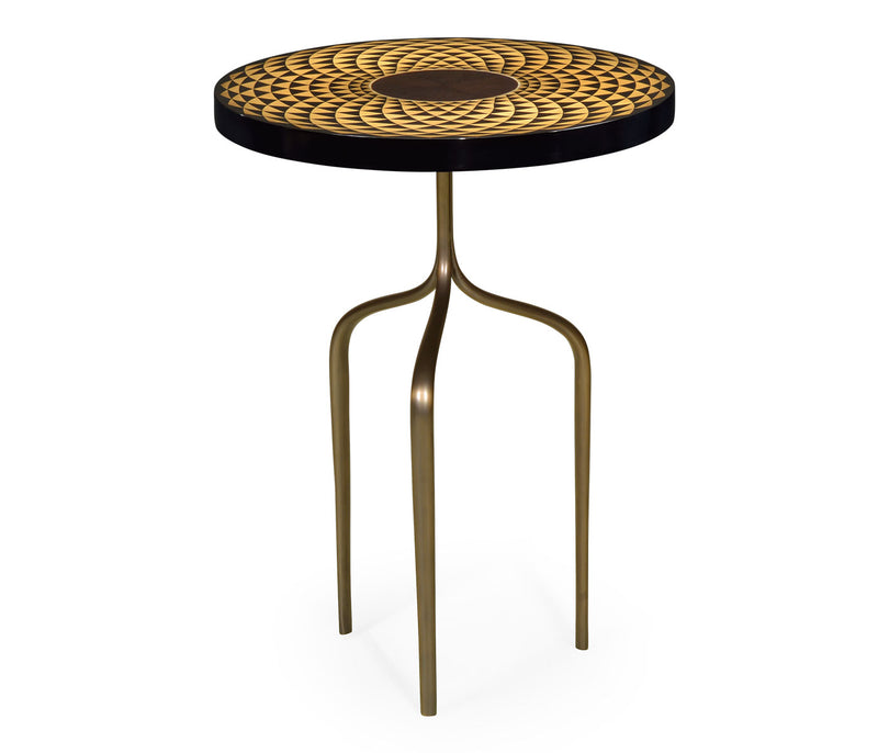 JC Modern - Op Art Collection - Helical Wine Table with Tripod Base