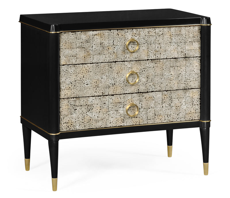 JC Modern - Eclectic Collection - Small Light Grey Eggshell Chest of Drawers