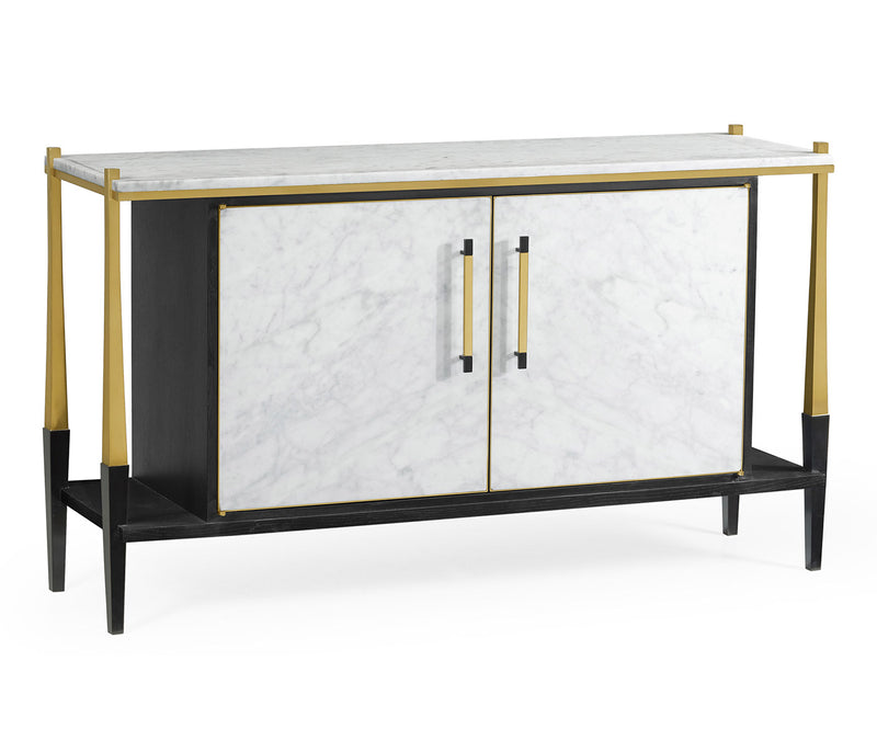 JC Modern - Fusion Collection - Fusion Sideboard with White Marble Top