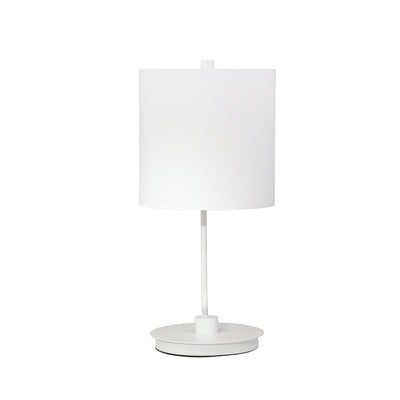 METAL TABLE LAMP 21", WHITE