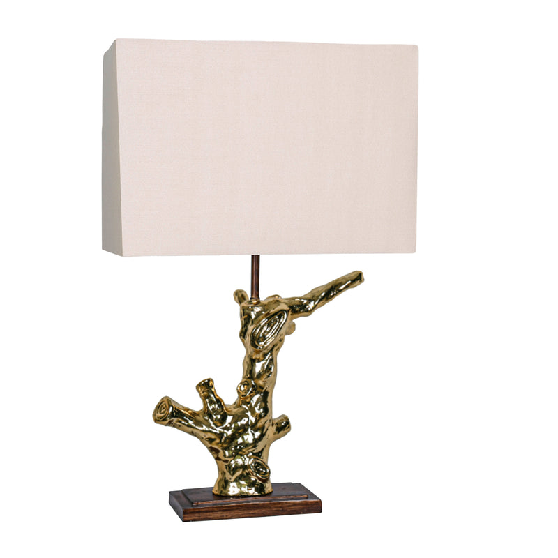 POLY 28" BRANCH TABLE LAMP, GOLD