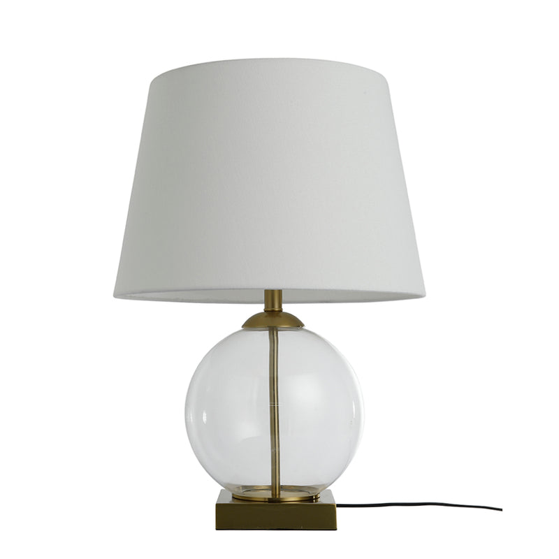 27" GLASS TABLE LAMP