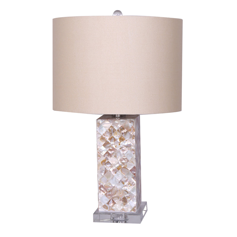 ABALONE 25" TABLE LAMP, MULTI