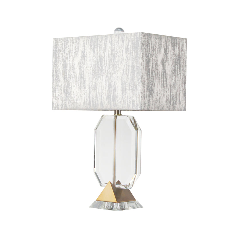 25.5"H Crystal Table Lamp