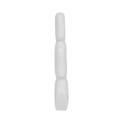 15" Textured Open Cut-out Totem Object, White