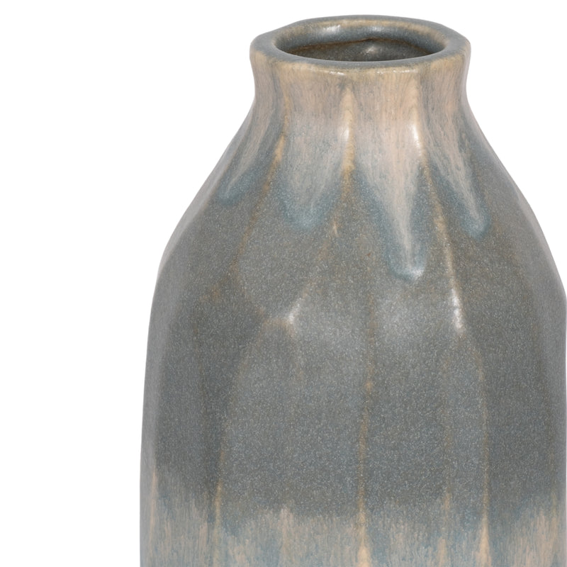 16" Estella Small Blue Vase