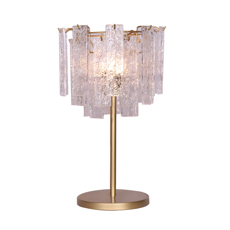 GLASS STRIPS 25" TABLE LAMP