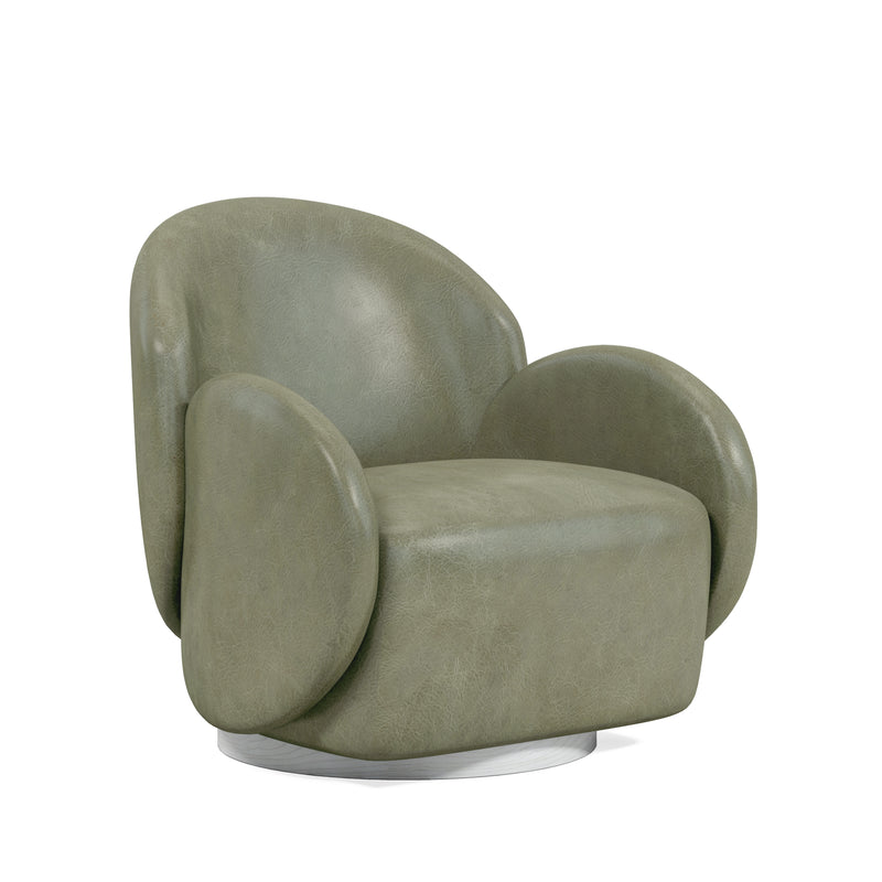 Rothko -  Leather Swivel Chair