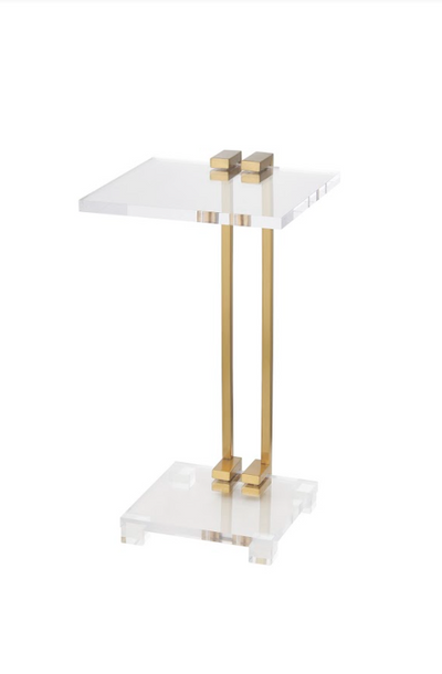 Mishelli Brushed Brass Accent Table