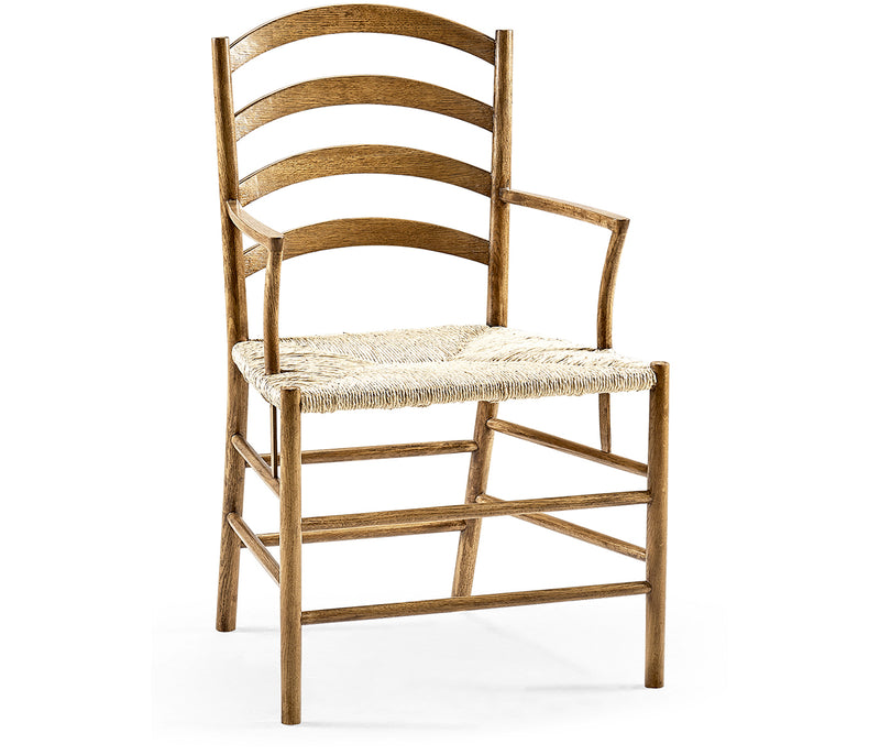 William Yeoward Collected - Country House Chic - Glendurgan Washed Oak Arm Chair