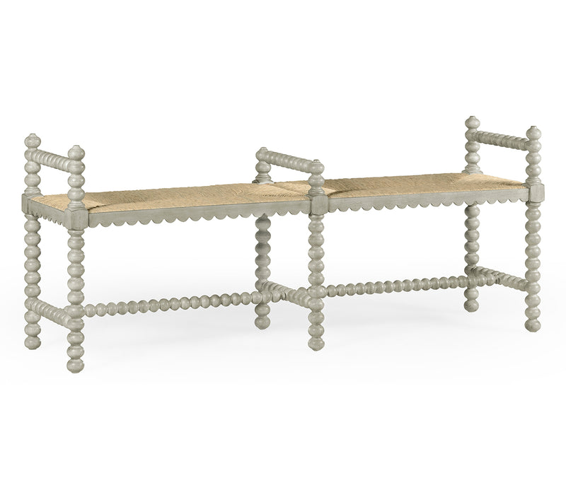 William Yeoward Collected - Country House Chic - Bellingham Country Grey Double Bench