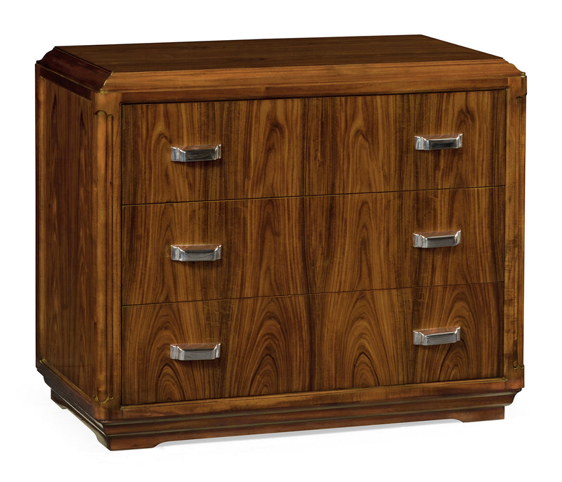 Churchman Collection - Moderne High Lustre Santos Rosewood Bedside Chest