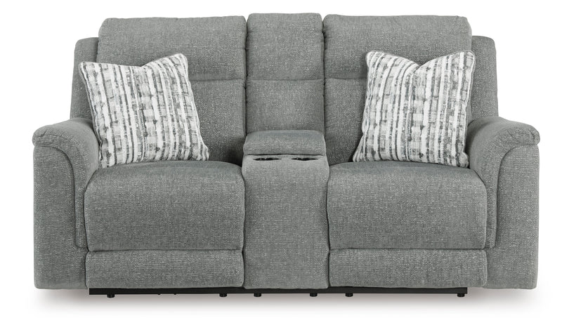 Overflow Power Reclining Loveseat with Console