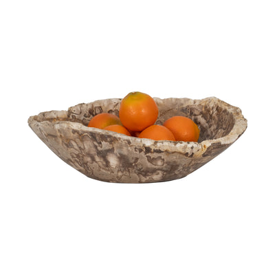 Petrified Wood, 18" Oval Bowl, Multi