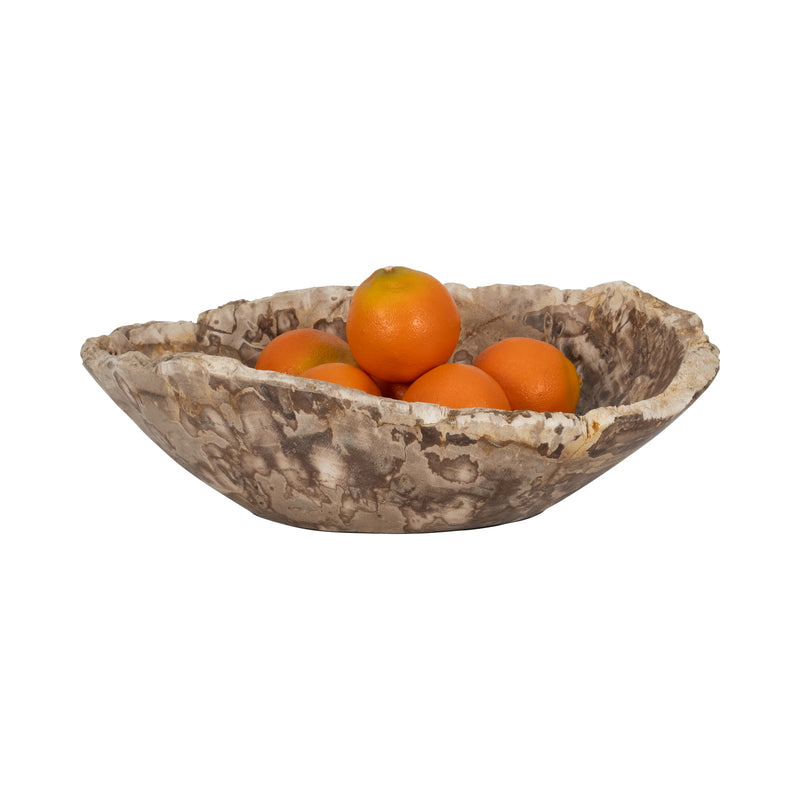 Petrified Wood, 18" Oval Bowl, Multi