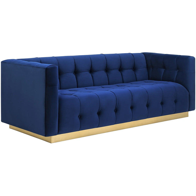 Roma Navy Velvet Sofa