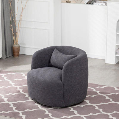 Modern Ergonomic Boucle Arm Chair - 80x85x85 cm - By Alhome