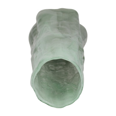 20" Verena Large Green Glass Vase