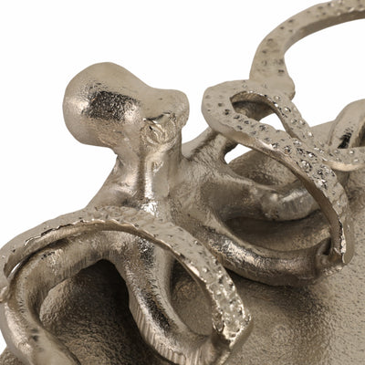 S/2 13/16" Octopus Trays, Silver