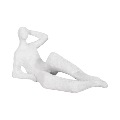 11" Paint Me Pose Rough Texture, White