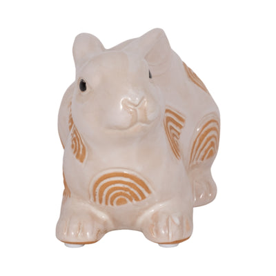 CER, 5" BUNNY WITH ARCH DESIGN, IVORY