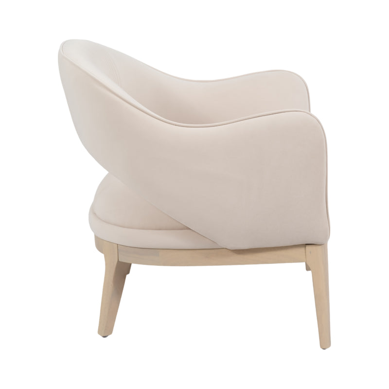 33" Oliveira Accent Chair, Cream