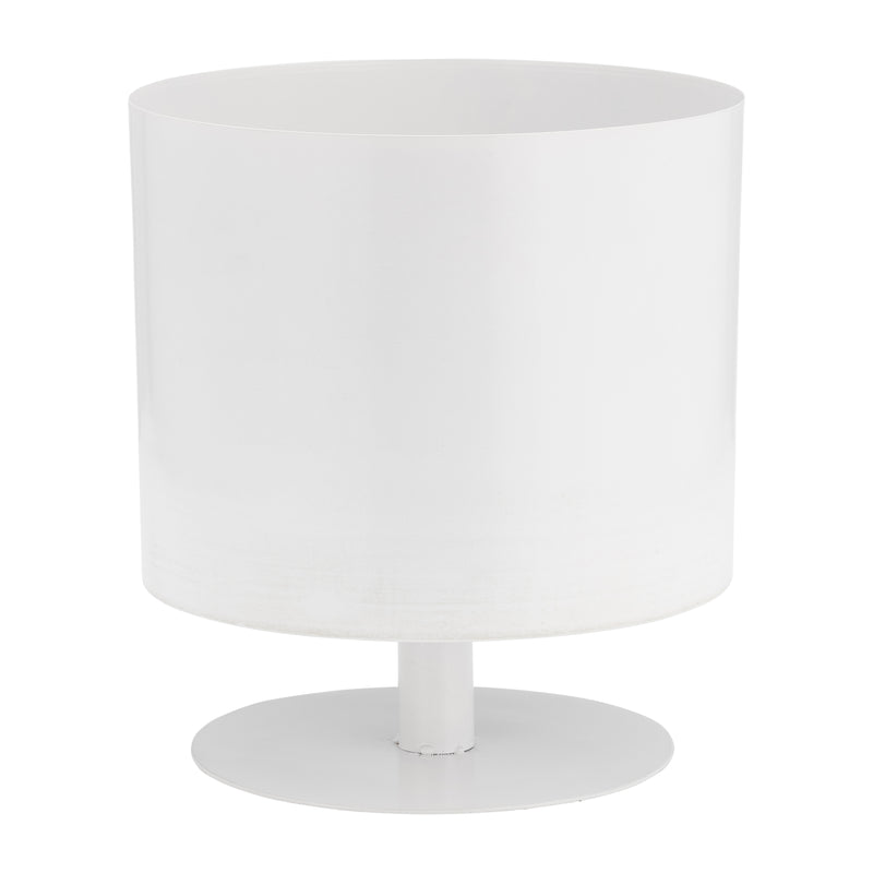 Ec Metal,10",flat Round Base Planter,white