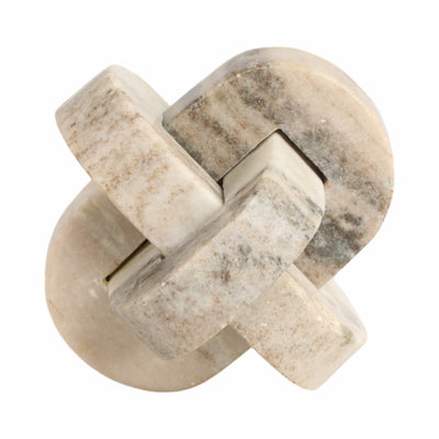 5" Onyx Marble Rounded Knot, Tan