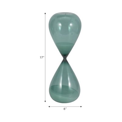 17" Bombora Large Teal Hourglass