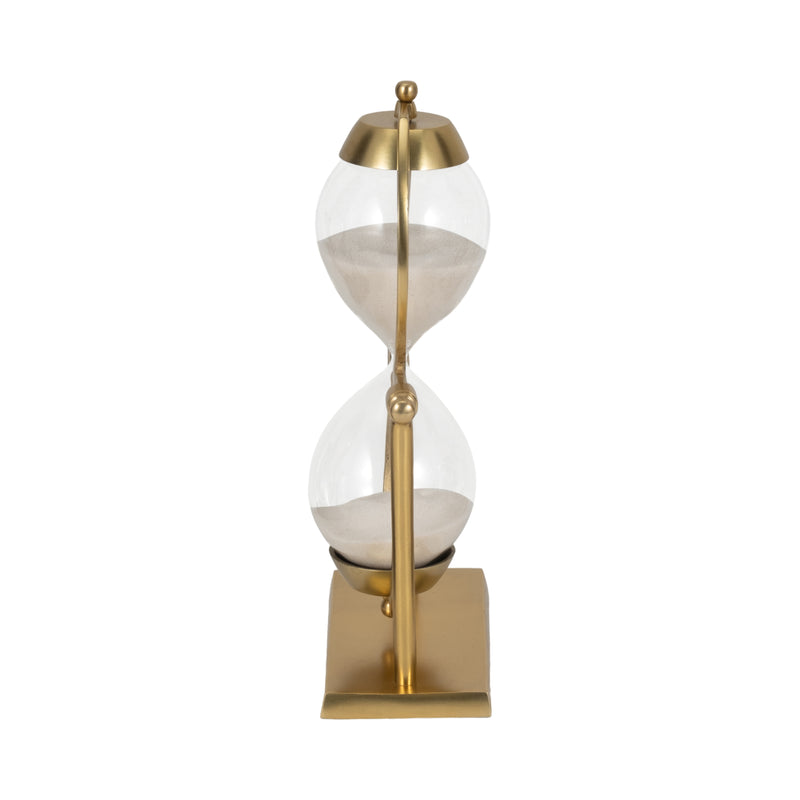 11"h Gold Metal Sandtimer