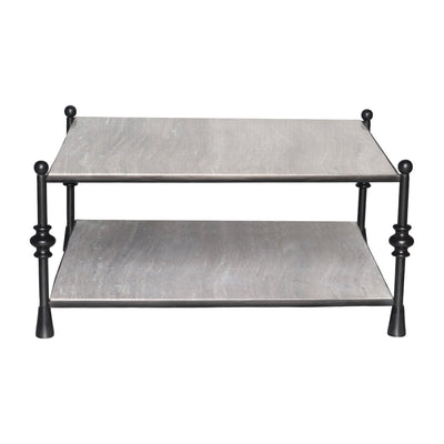 Metal, 39" Elliot Coffee Table, Black, K/d