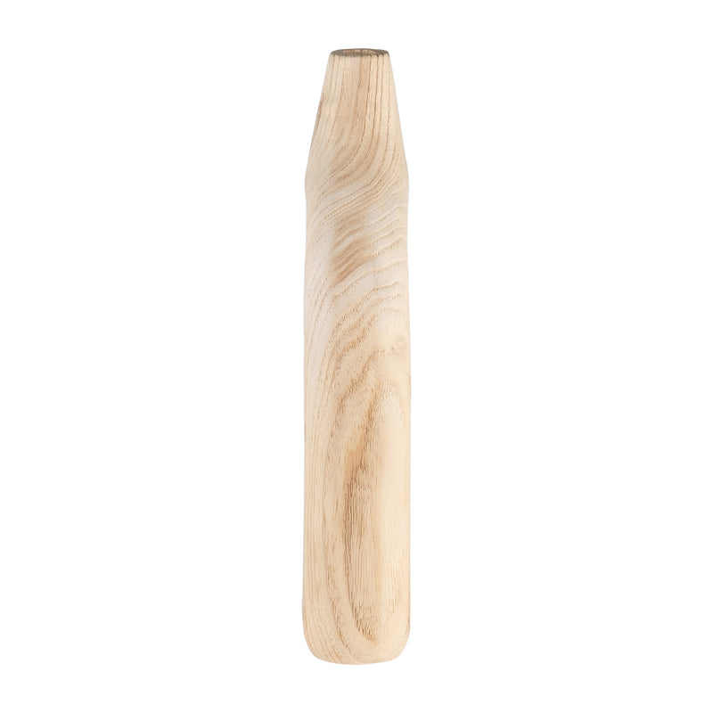 WOOD, 14"H CUT-OUT VASE, NATURAL