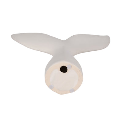 10" Textured Whale Tail, White