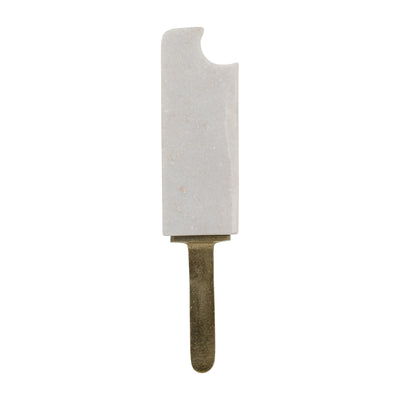 METAL/MARBLE,13",BITTEN POPSICLE DECO,WHITE