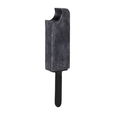 METAL/MARBLE,13",BITTEN POPSICLE DECO,BLACK