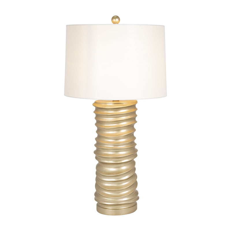 Resin 29" Stacking Rings Table Lamp, Champagne