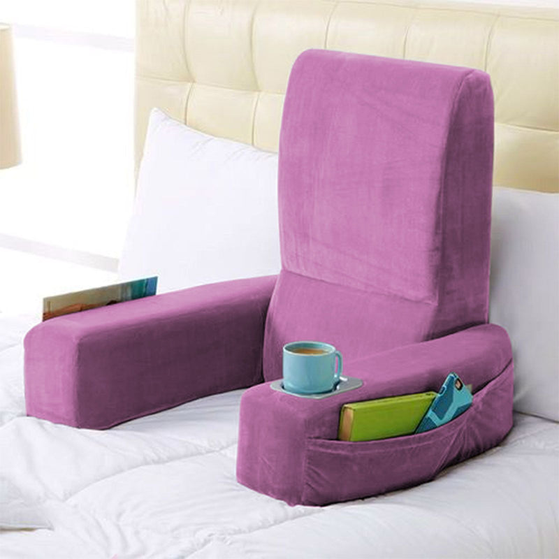 Velvet Foldable Bed Lounger - Light Purple