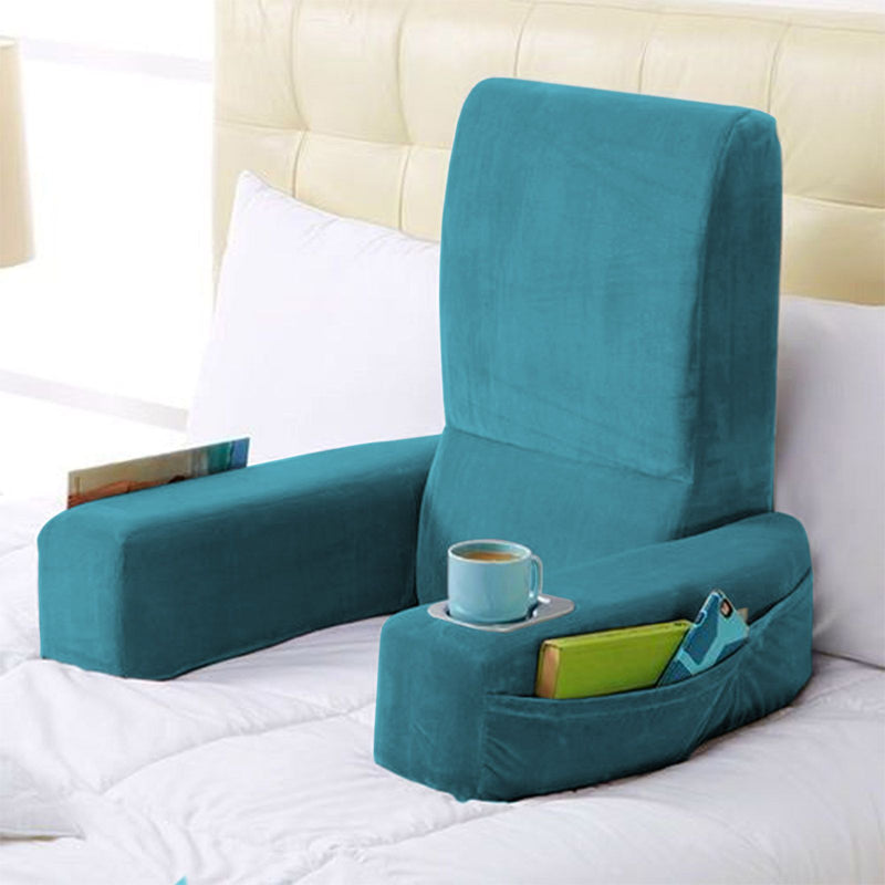 Velvet Foldable Bed Lounger - Dark Turquoise