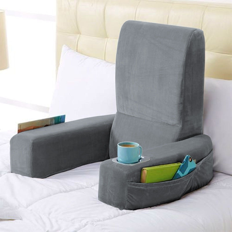 Velvet Foldable Bed Lounger - Gray