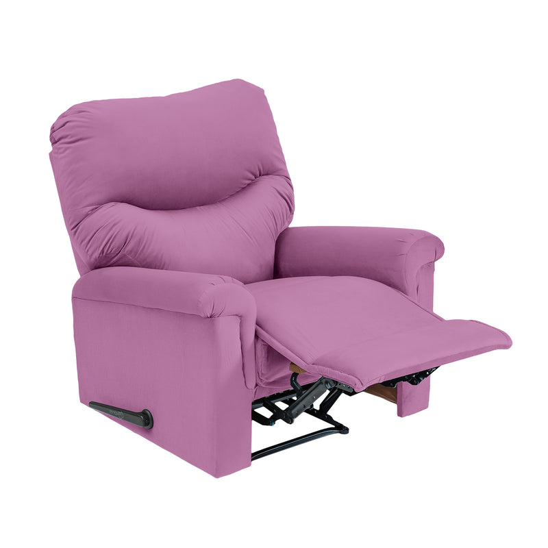 Velvet Classic Recliner Chair - Light Purple - NZ110