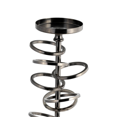 METAL, 18" RING TOSS ON ACRYLIC CANDLEHOLDER, GUNM