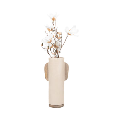 Ecomix, 19" Organic Vase, Ivory