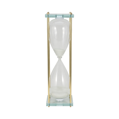 24" Reynolds Medium White & Gold Hourglass