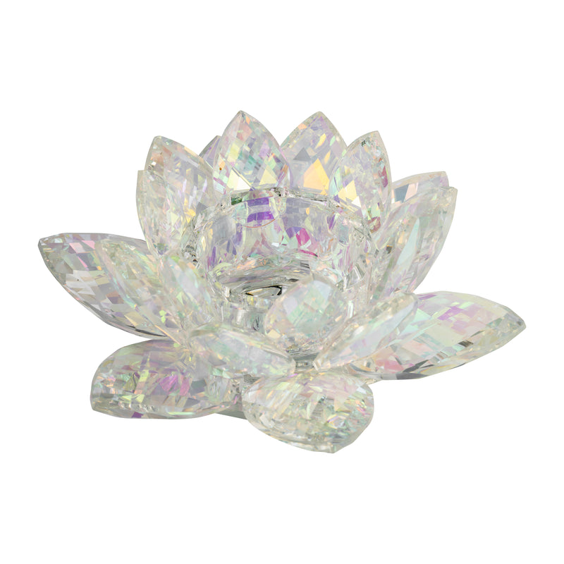 RAINBOW CRYSTAL LOTUS VOTIVE HOLDER