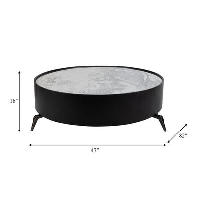 WOOD, 47" SPIDER LEG, COFFEE TABLE, BLK, KD