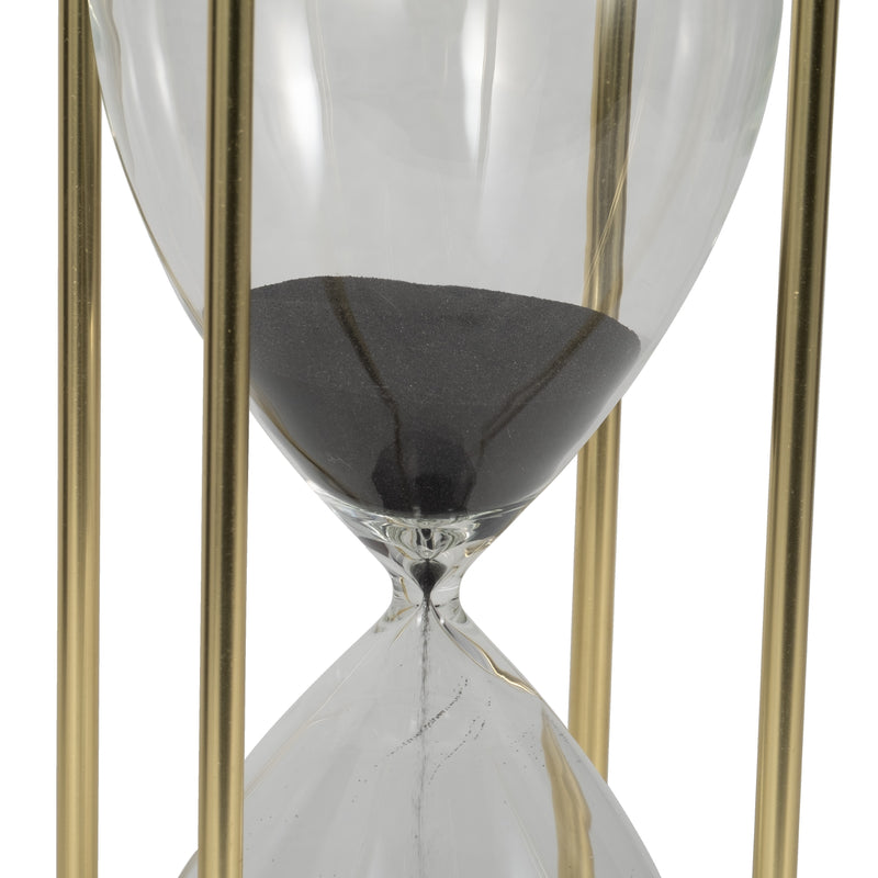 18" Reynolds Small Black & Gold Hourglass