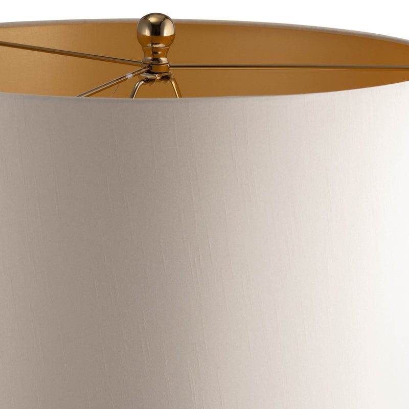 Glass, 30" Lustered Table Lamp, Gold