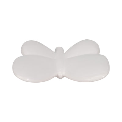 Cer, 8" Balloon Butterfly, White