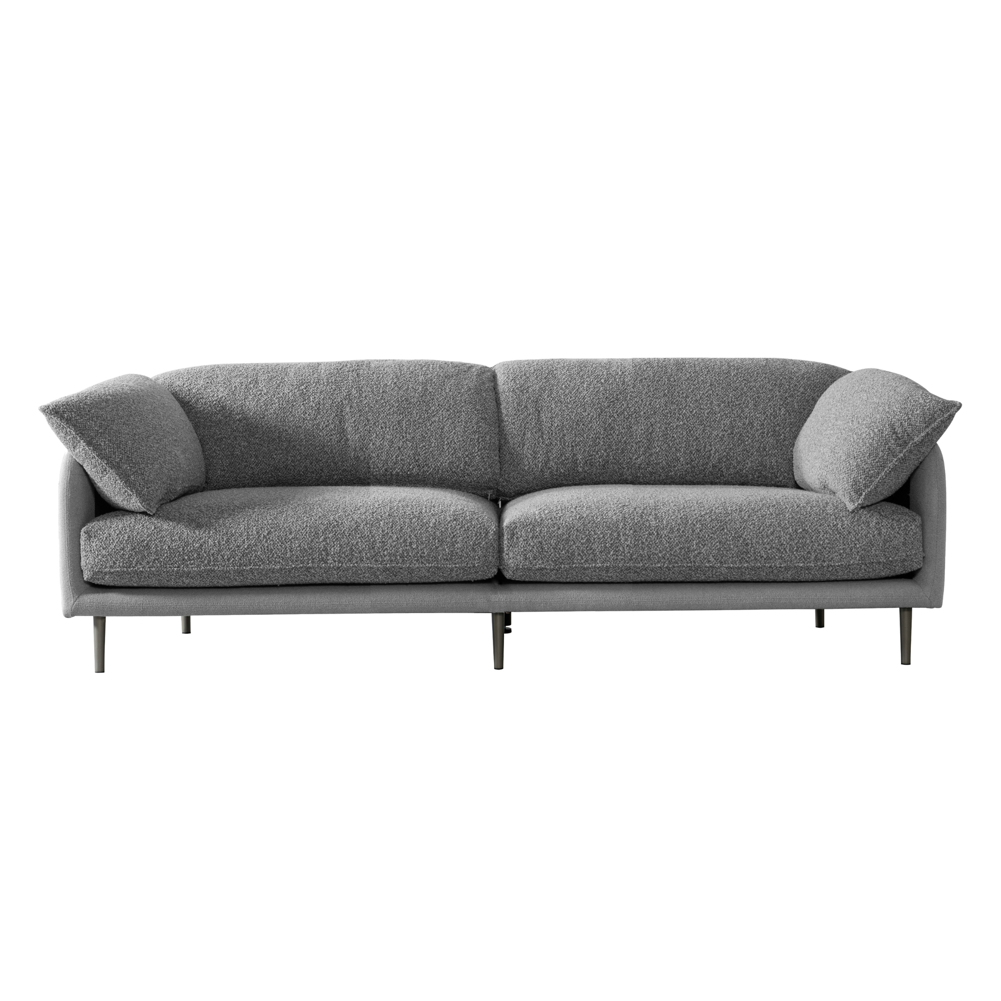 Ahad Grey Boucle Sofa – Al Rugaib Furniture