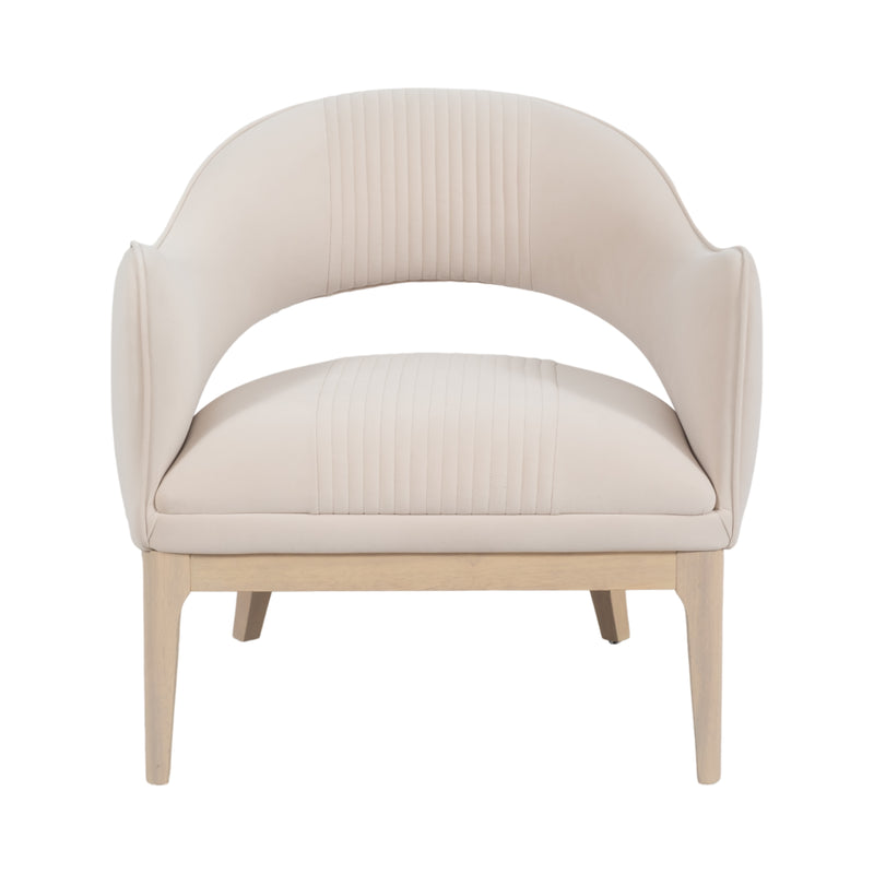 33" Oliveira Accent Chair, Cream